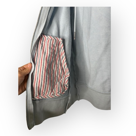 Thom Browne Sky Blue 4-Bar Hoodie Size 4 / Large - Picture 7 of 15